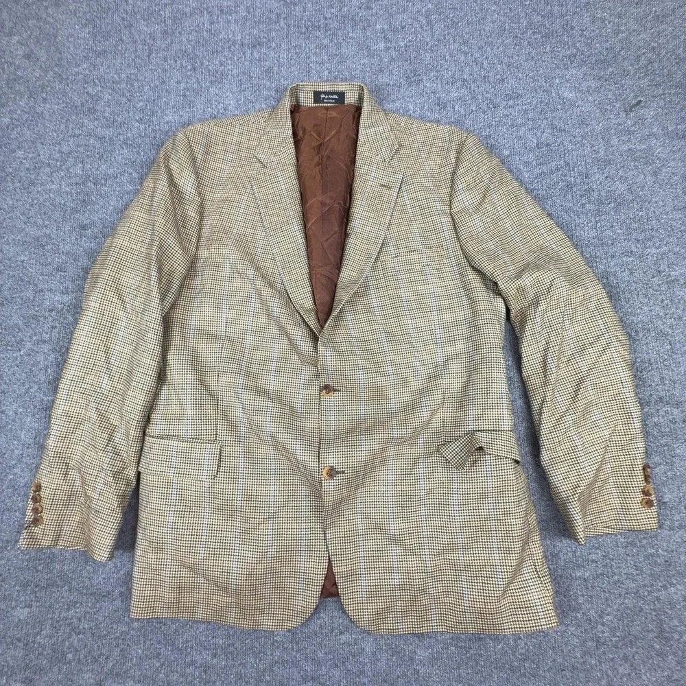 John W. Nordstrom Blazer Sport‎ Coat Mens 50X Long Brown Loro Piana Cashmere